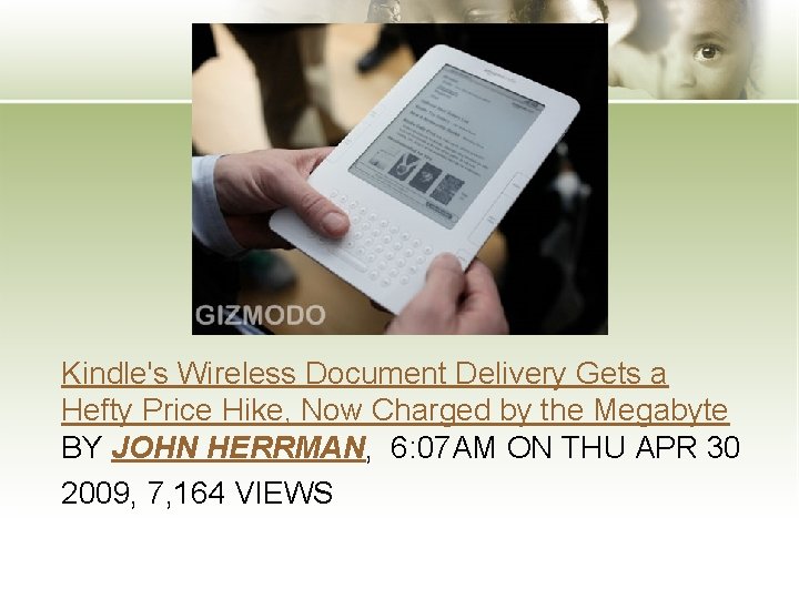 Kindle's Wireless Document Delivery Gets a Hefty Price Hike, Now Charged by the Megabyte