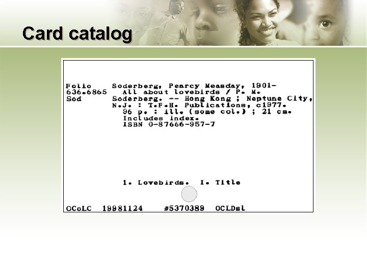 Card catalog 