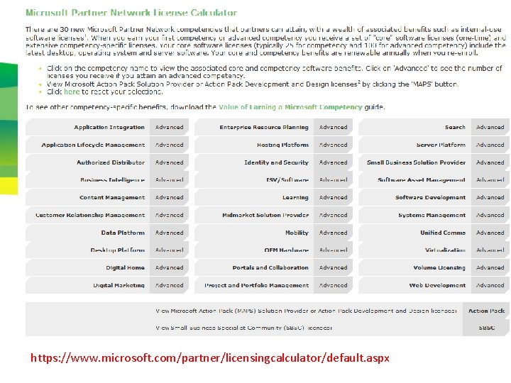 appendix https: //www. microsoft. com/partner/licensingcalculator/default. aspx 