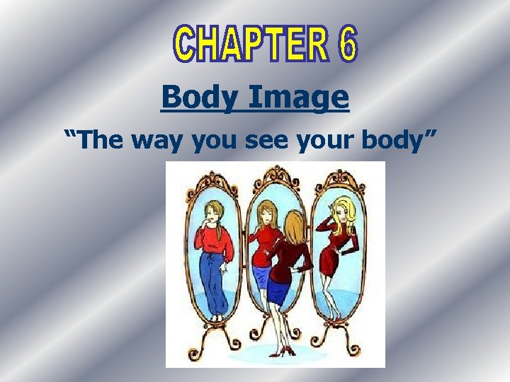Body Image “The way you see your body” 