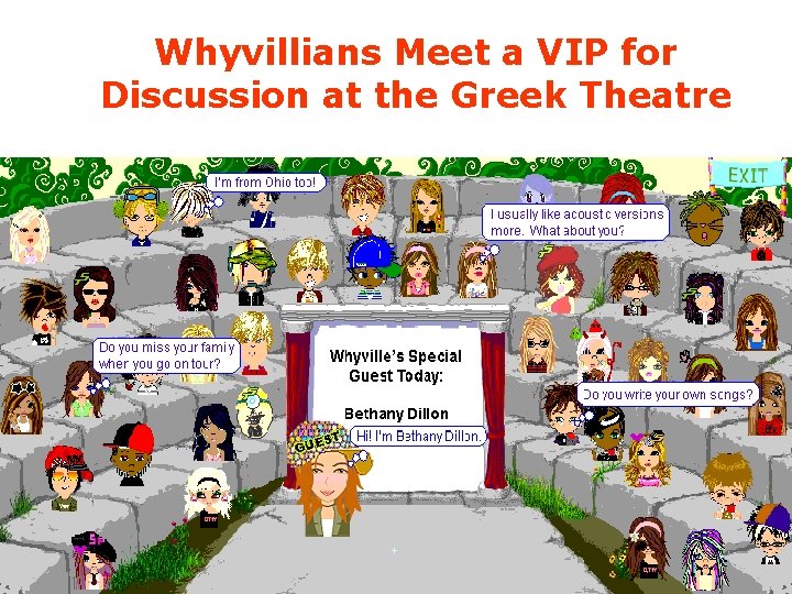 Whyvillians Meet a VIP for Discussion at the Greek Theatre 