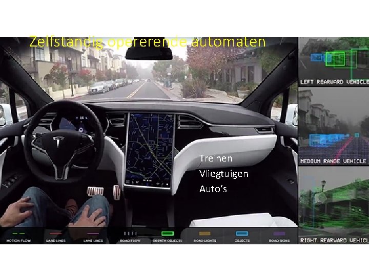 Zelfstandig opererende automaten Treinen Vliegtuigen Auto’s 