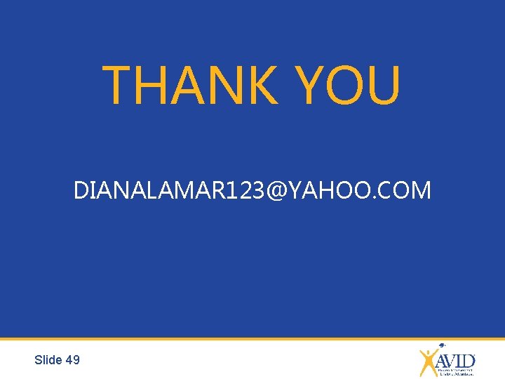 THANK YOU DIANALAMAR 123@YAHOO. COM Slide 49 