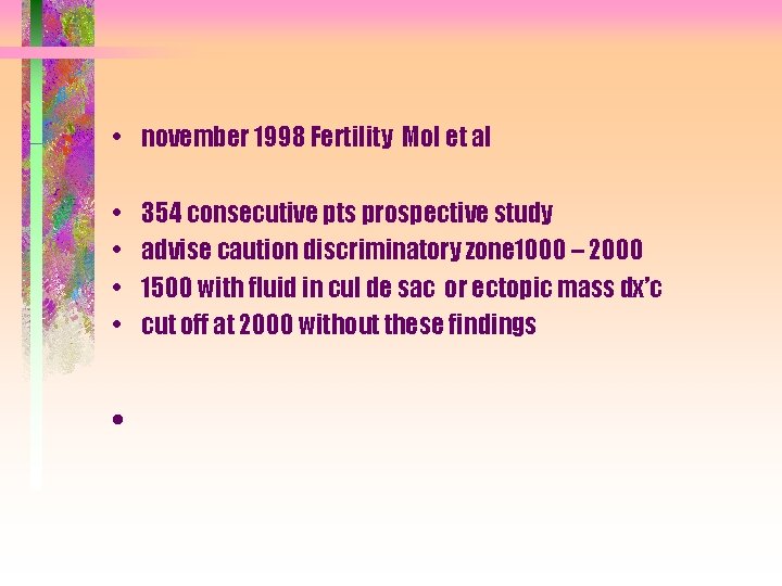  • november 1998 Fertility Mol et al • • • 354 consecutive pts