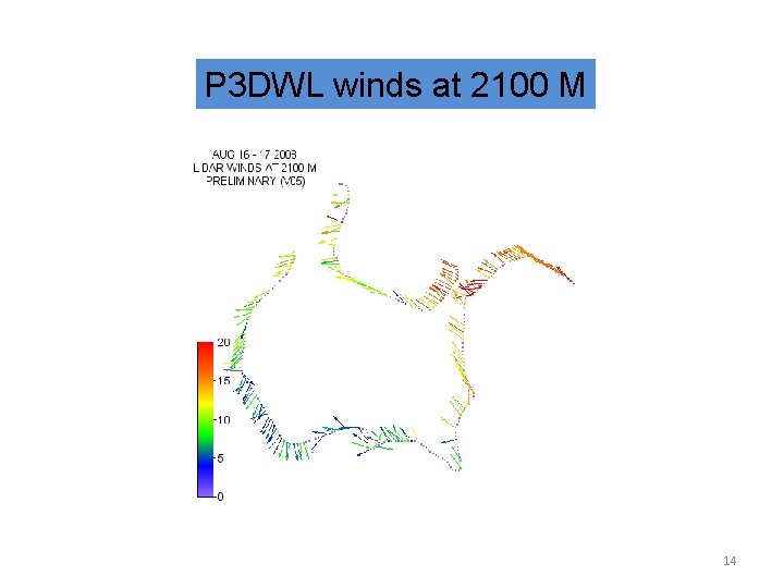 P 3 DWL winds at 2100 M 14 