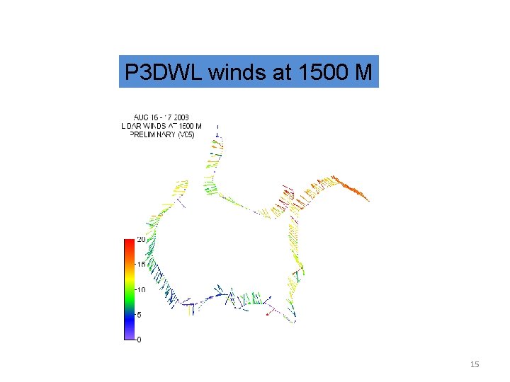 P 3 DWL winds at 1500 M 15 