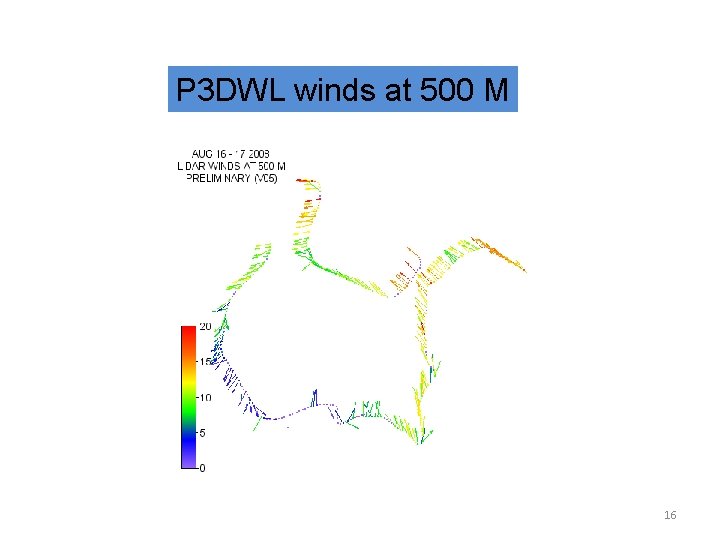 P 3 DWL winds at 500 M 16 