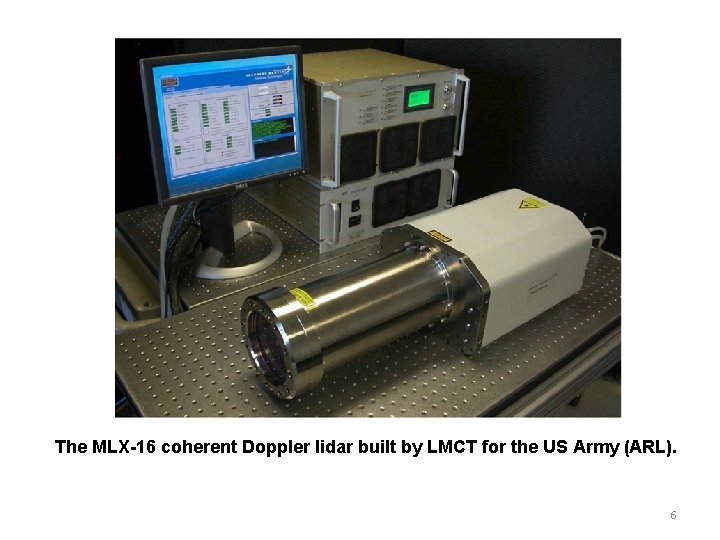 The MLX-16 coherent Doppler lidar built by LMCT for the US Army (ARL). 6