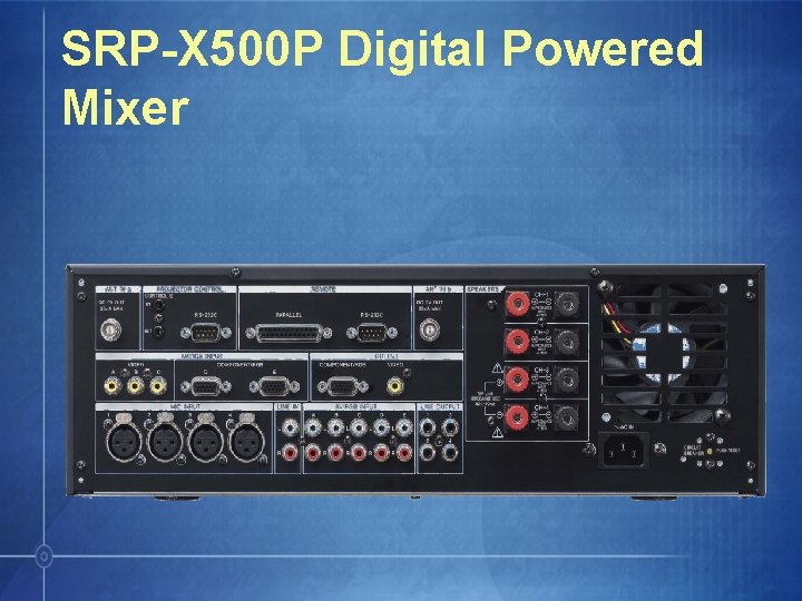 SRP-X 500 P Digital Powered Mixer 