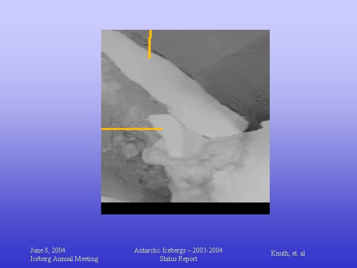 June 8, 2004 Iceberg Annual Meeting Antarctic Icebergs – 2003 -2004 Status Report Knuth,