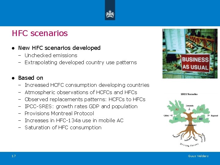 HFC scenarios ● New HFC scenarios developed – Unchecked emissions – Extrapolating developed country