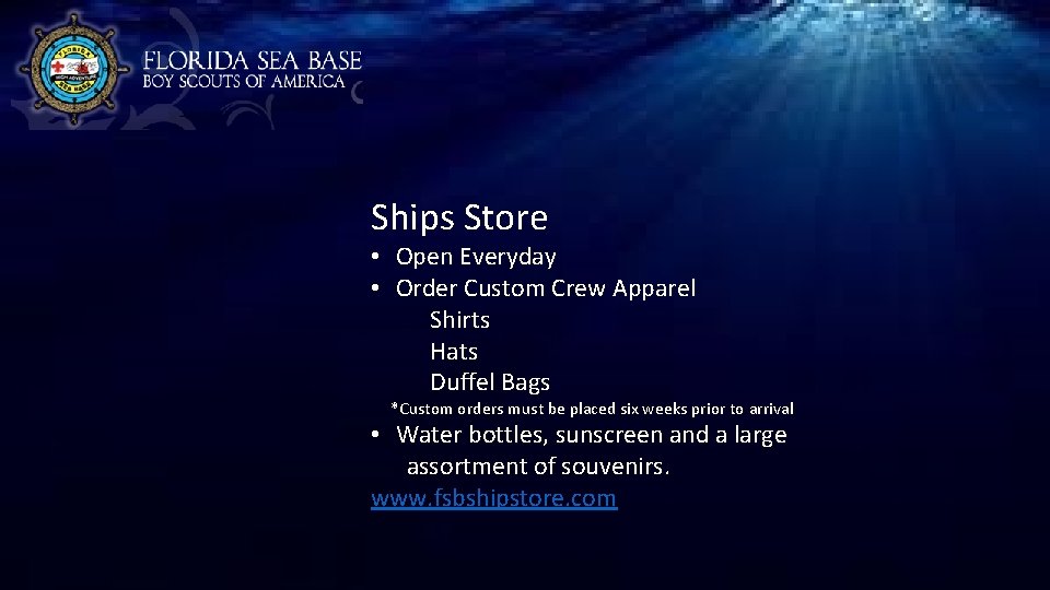 Ships Store • Open Everyday • Order Custom Crew Apparel Shirts Hats Duffel Bags