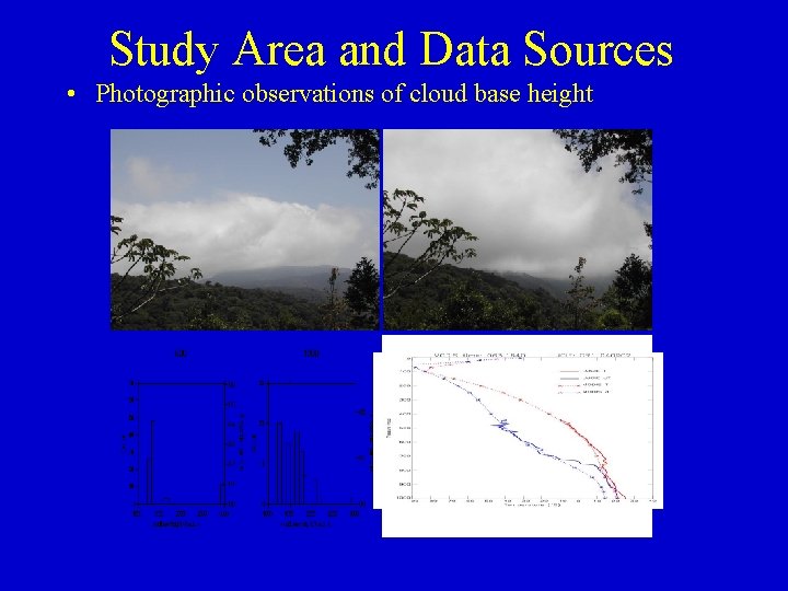 Study Area and Data Sources • Photographic observations of cloud base height 