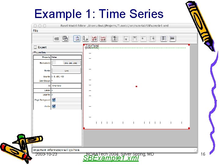 Example 1: Time Series 2003 -10 -23 NOAATech 2004, Silver Spring, MD SBExample 1.