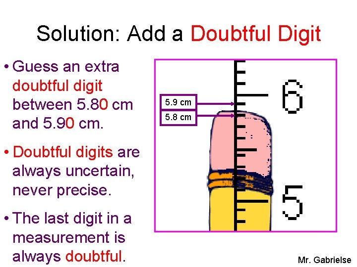 Solution: Add a Doubtful Digit • Guess an extra doubtful digit between 5. 80