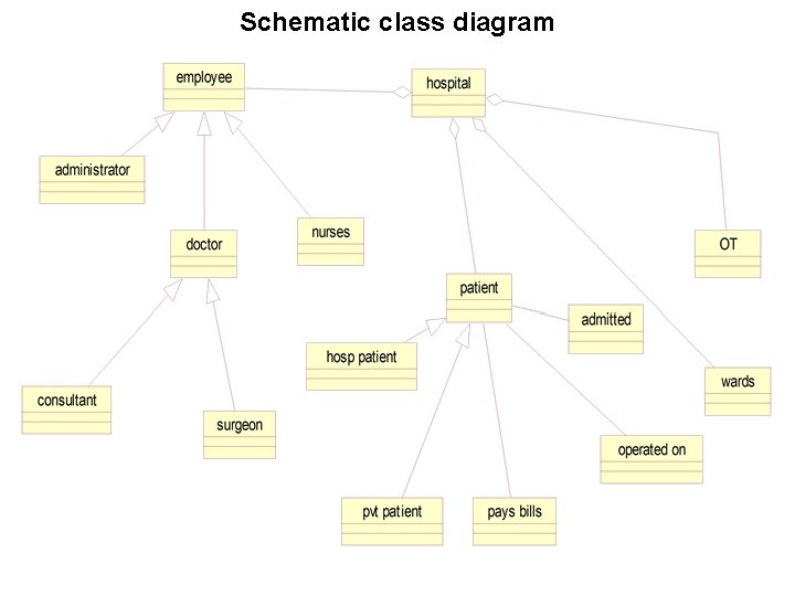 Schematic class diagram 