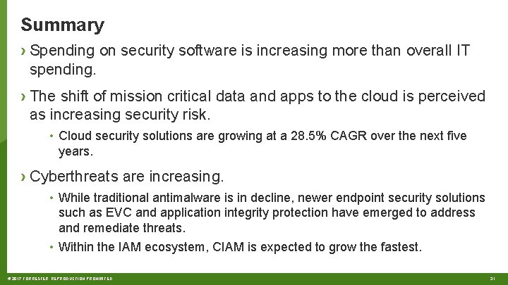 Summary › Spending on security software is increasing more than overall IT spending. ›