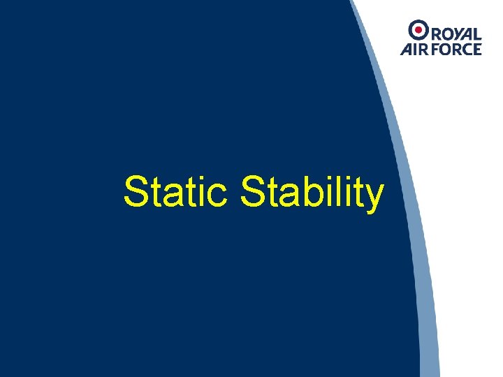 Static Stability 