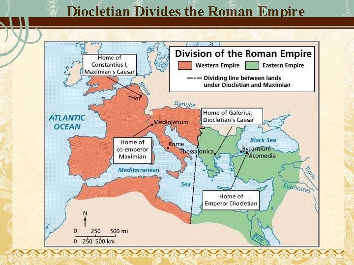 Diocletian Divides the Roman Empire 