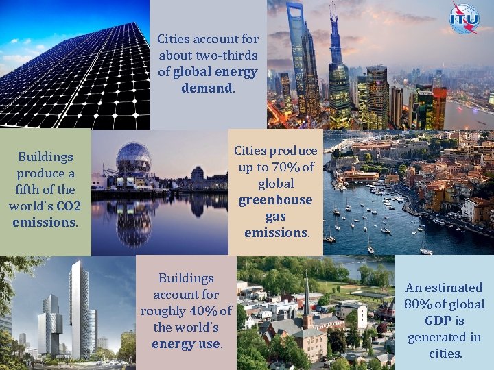 Cities account for about two-thirds of global energy demand. Buildings produce a fifth of