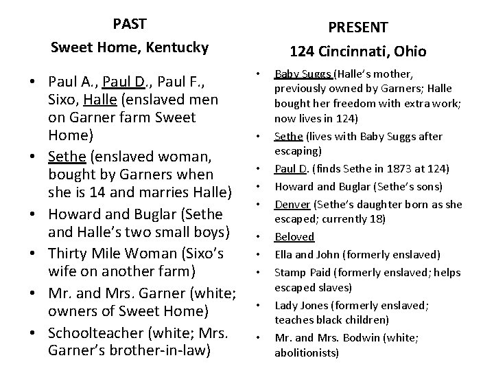 PAST Sweet Home, Kentucky • Paul A. , Paul D. , Paul F. ,