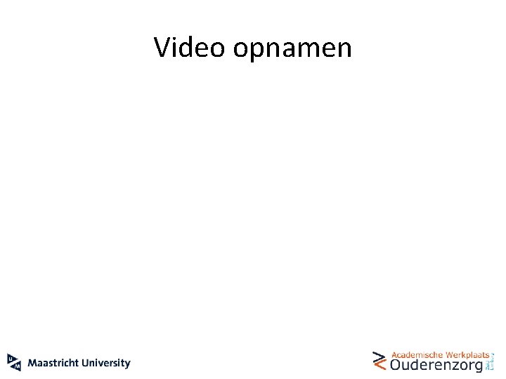 Video opnamen 