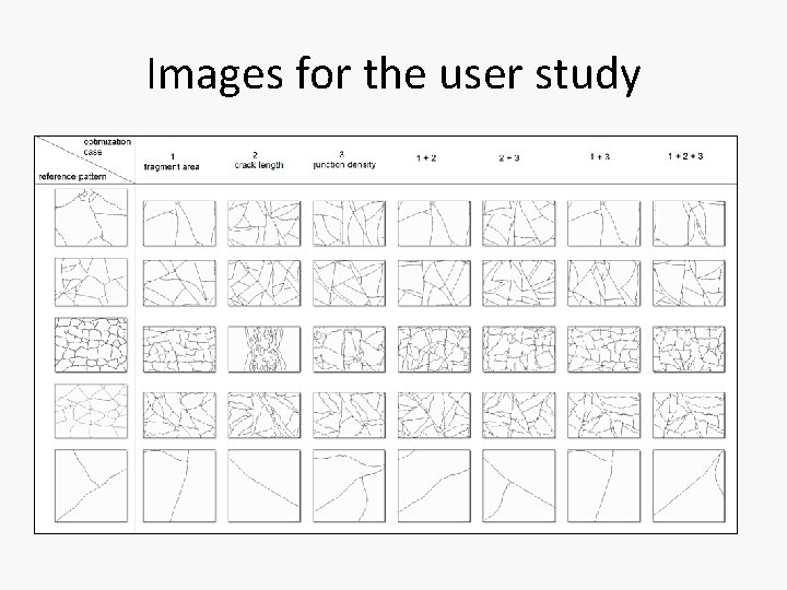 Images for the user study 