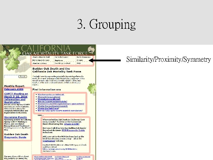 3. Grouping Similarity/Proximity/Symmetry 