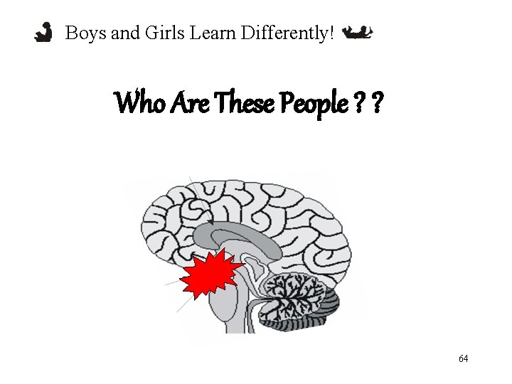 Boys and Girls Learn Differently! Who Are These People ? ? 64 