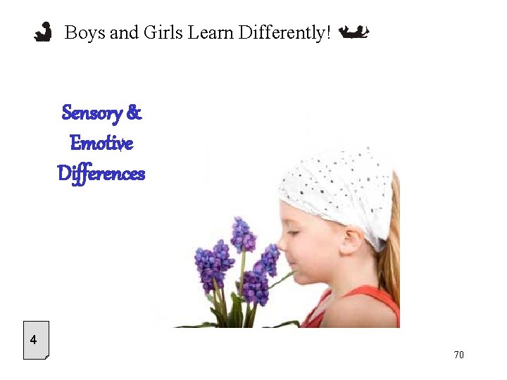 Boys and Girls Learn Differently! Sensory & Emotive Differences 4 70 