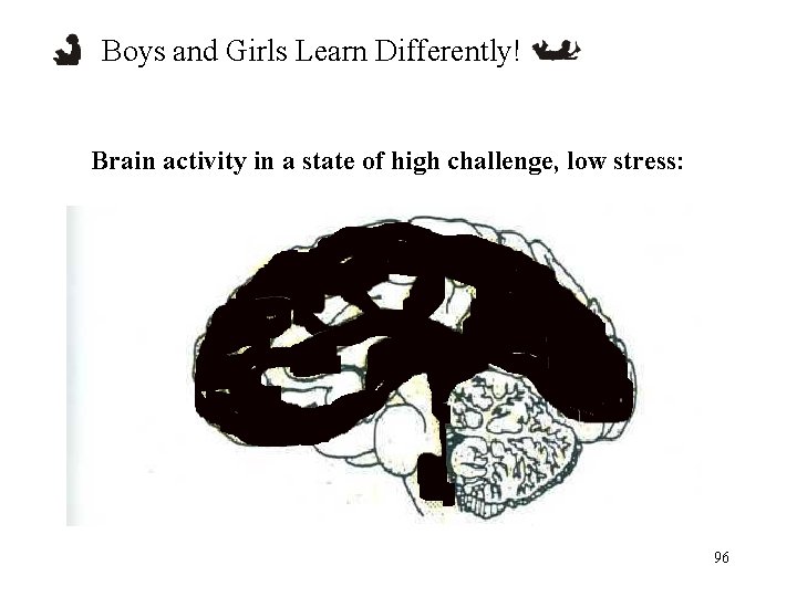 Boys and Girls Learn Differently! Brain activity in a state of high challenge, low