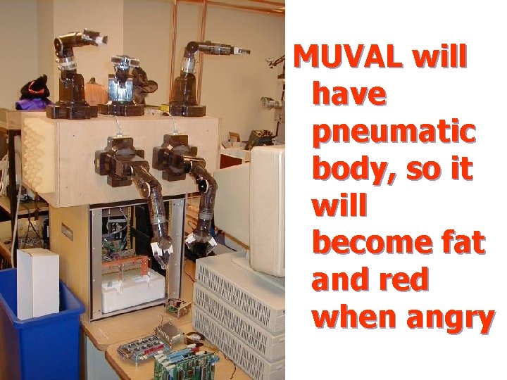 MUVAL will have pneumatic body, so it will become fat and red when angry