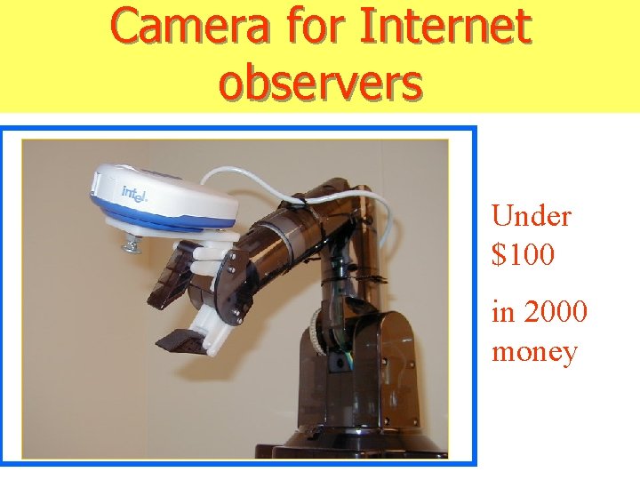 Camera for Internet observers Under $100 in 2000 money 