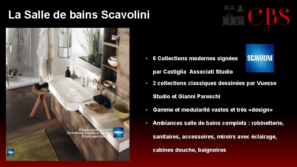 La Salle de bains Scavolini • 6 Collections modernes signées par Castiglia Associati Studio