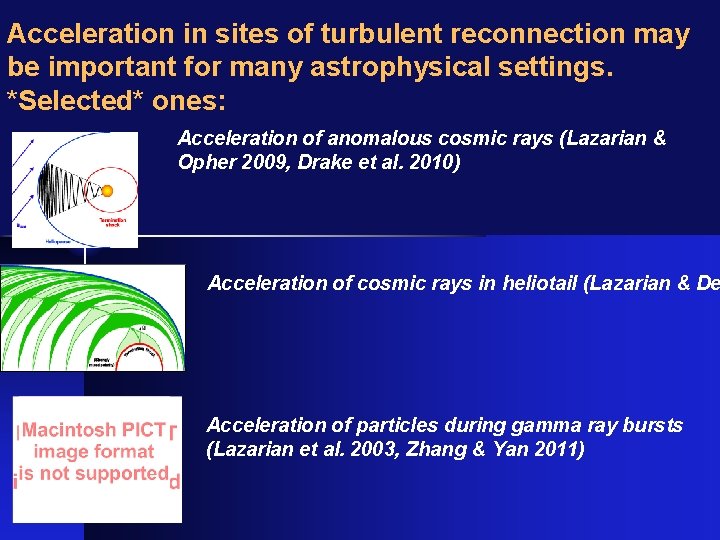 Acceleration in sites of turbulent reconnection may be important for many astrophysical settings. *Selected*