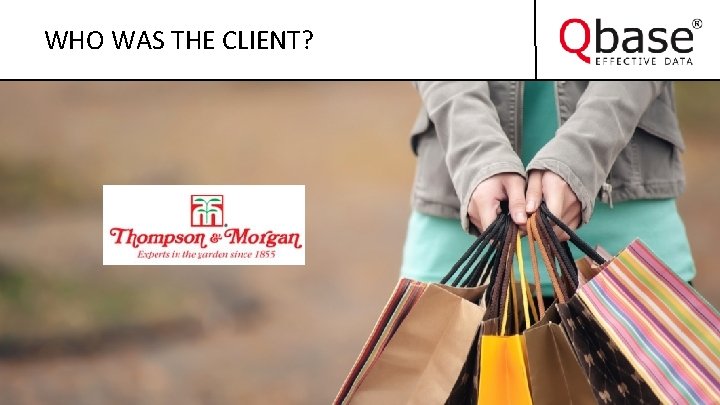 WHO WAS THE CLIENT? 