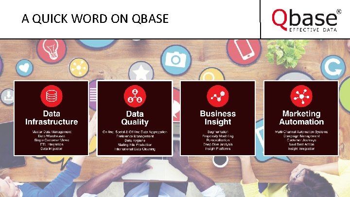 A QUICK WORD ON QBASE 