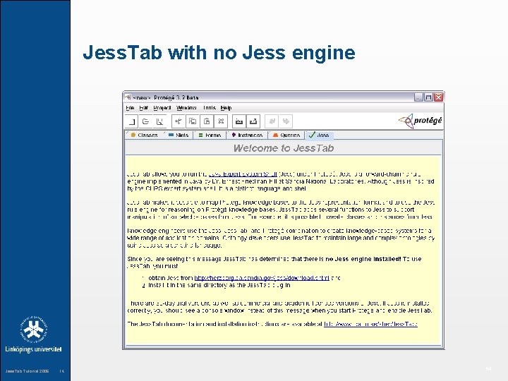 Jess. Tab with no Jess engine Jess. Tab Tutorial 2006 14 14 