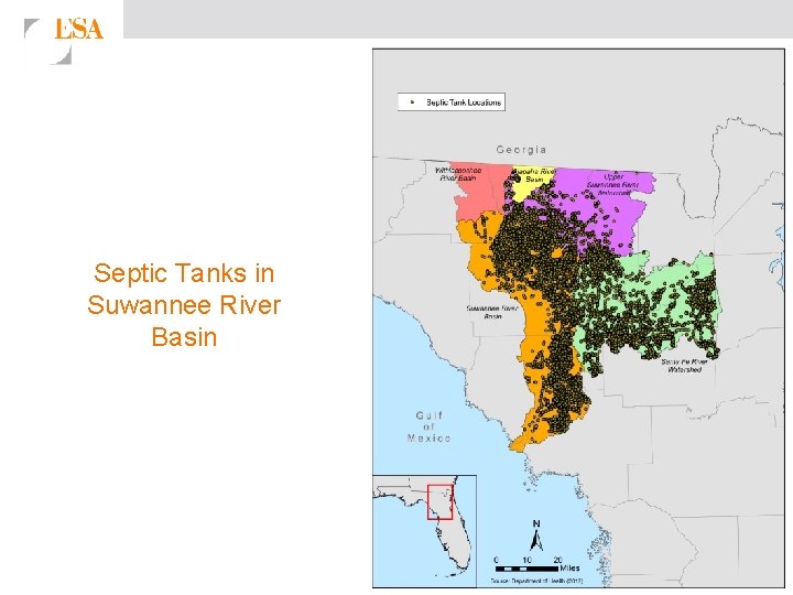 Septic Tanks in Suwannee River Basin 