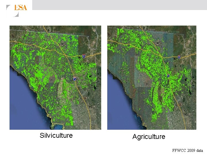 Silviculture Agriculture FFWCC 2009 data 