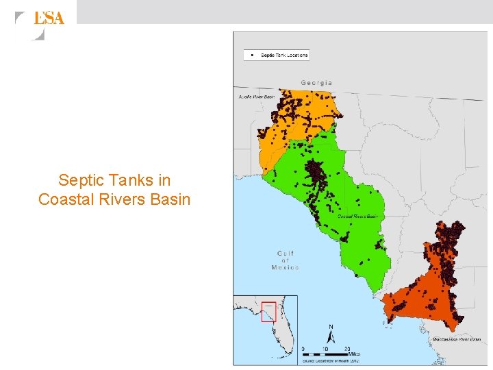 Septic Tanks in Coastal Rivers Basin 