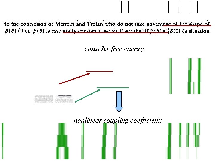 consider free energy: nonlinear coupling coefficient: 