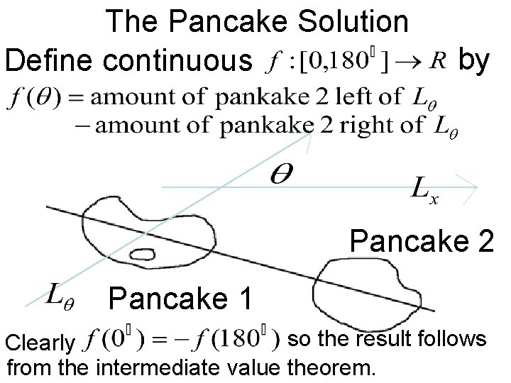 The Pancake Solution Define continuous by Pancake 2 Pancake 1 so the result follows