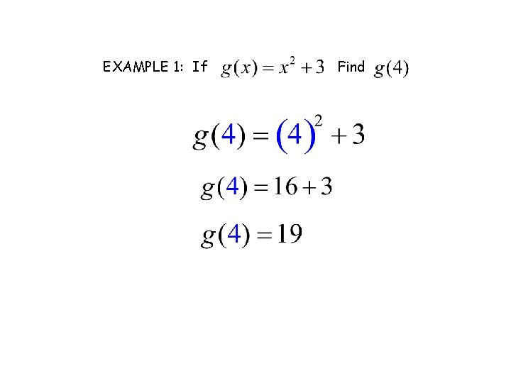 EXAMPLE 1: If Find 