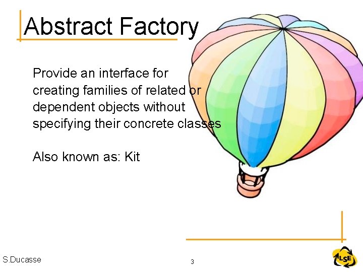 Abstract Factory Provide an interface for creating families of related or dependent objects without