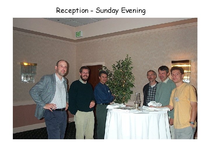 Reception - Sunday Evening 