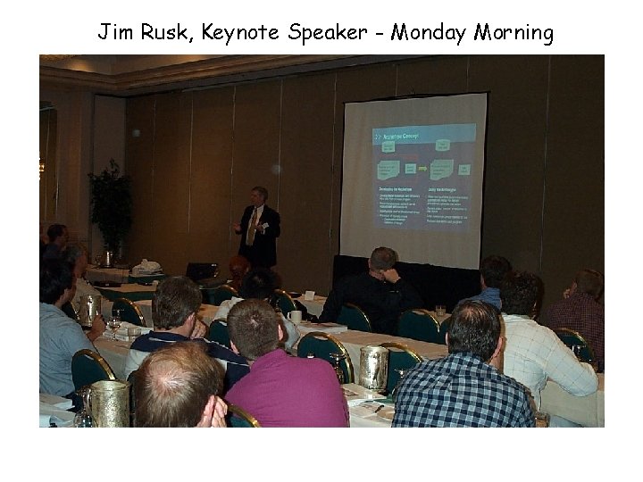 Jim Rusk, Keynote Speaker - Monday Morning 