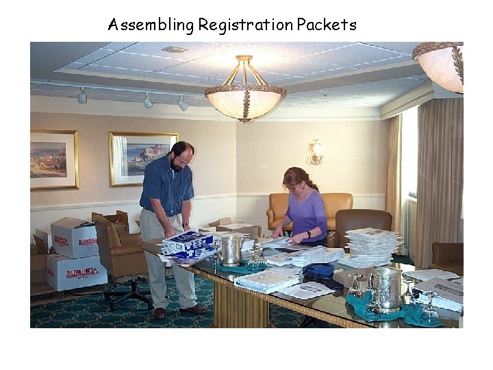 Assembling Registration Packets 