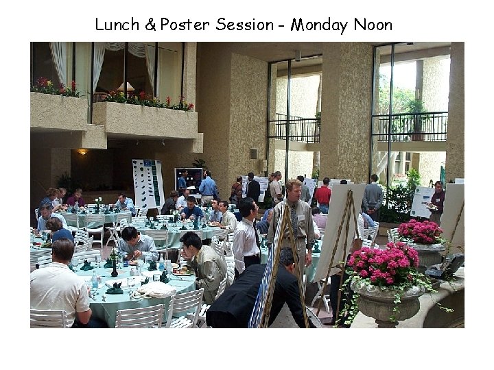 Lunch & Poster Session - Monday Noon 