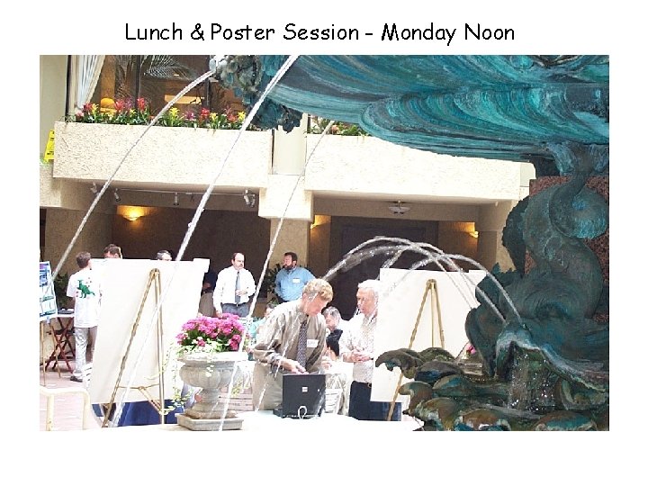 Lunch & Poster Session - Monday Noon 